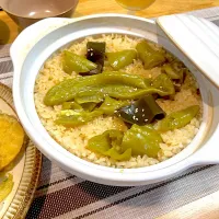 あま〜い万願寺唐辛子の炊き込みご飯|hina＊管理栄養士さん