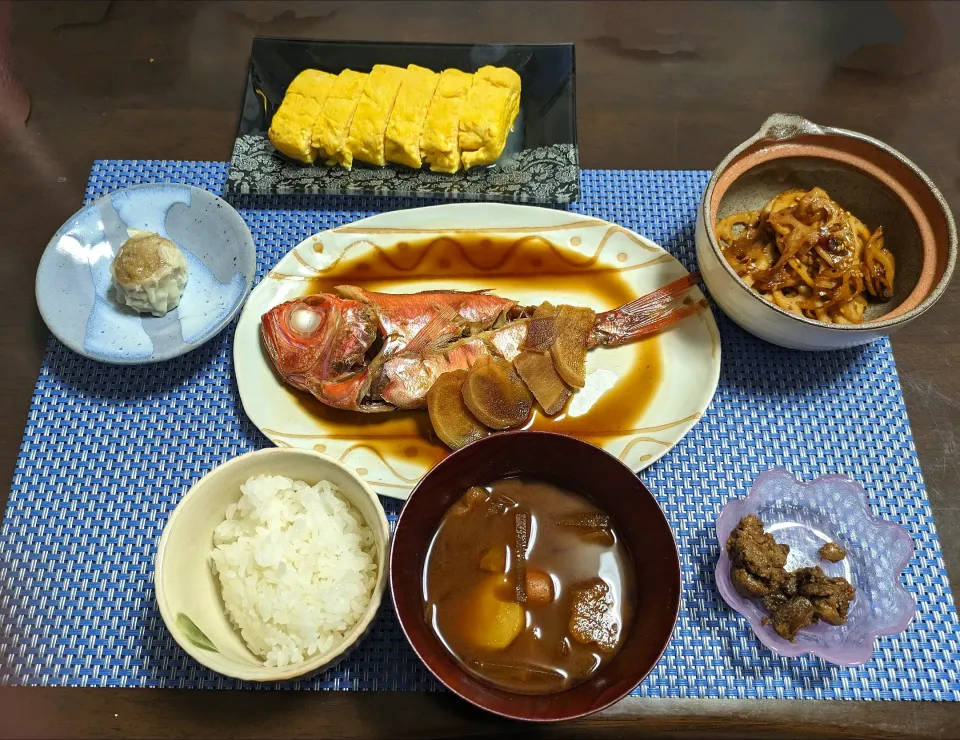 金目鯛の煮付け　朝食|foodanalystＭＩＫＩさん