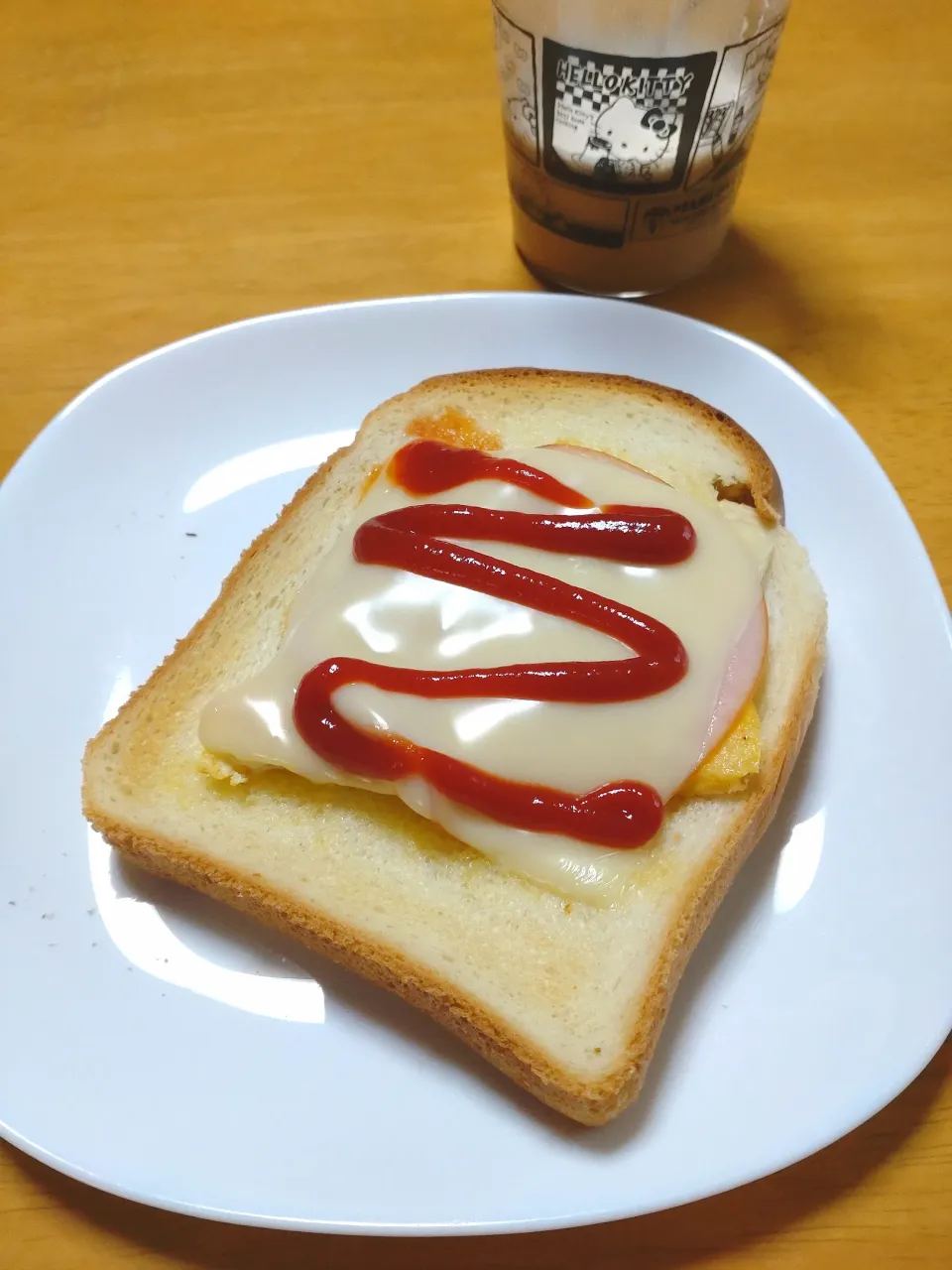 ネギ卵焼き、ハム、チーズトースト|しまだ ちえこさん