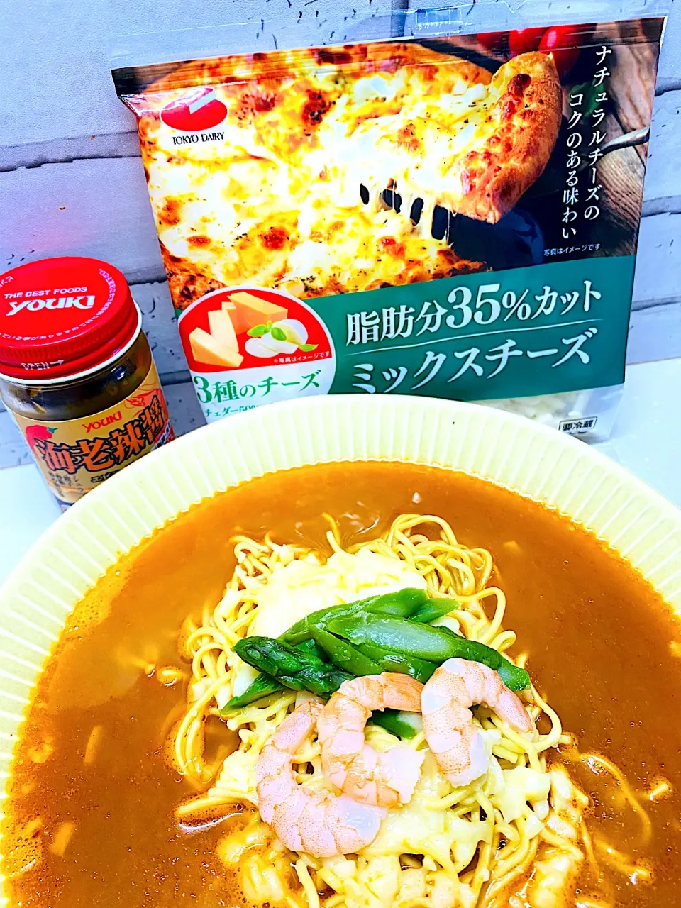 Snapdishの料理写真:ピリ辛とろビスク風ラーメン|マダァムMikikoさん