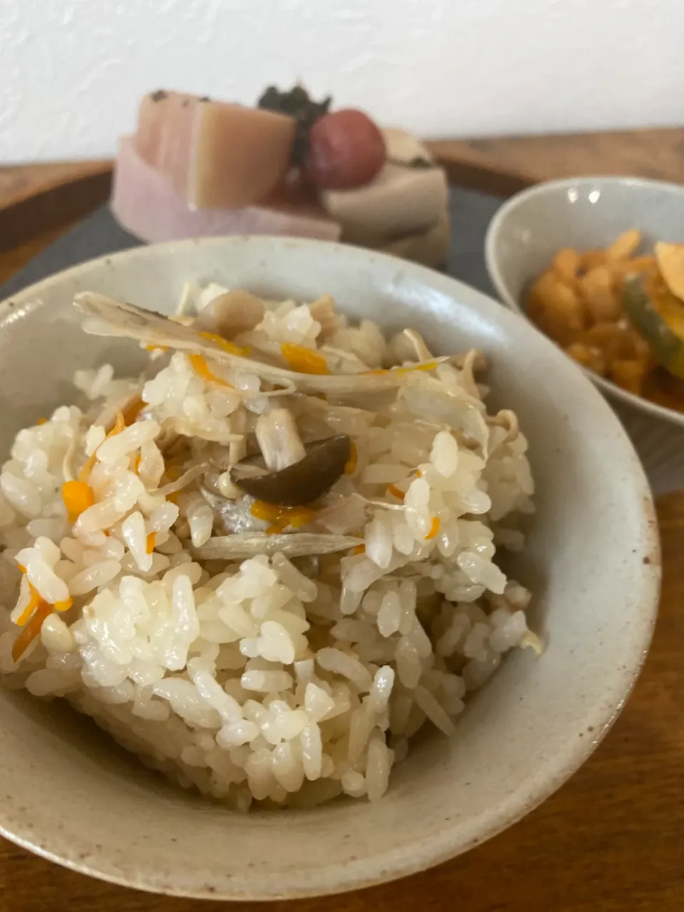 炊き込みご飯と煮物と炒め物|ayagohanさん