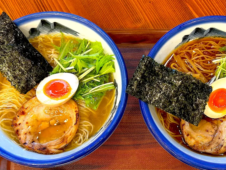 AFURI柚子塩ラーメンと柚子醤油ラーメン🍜|友紀さん