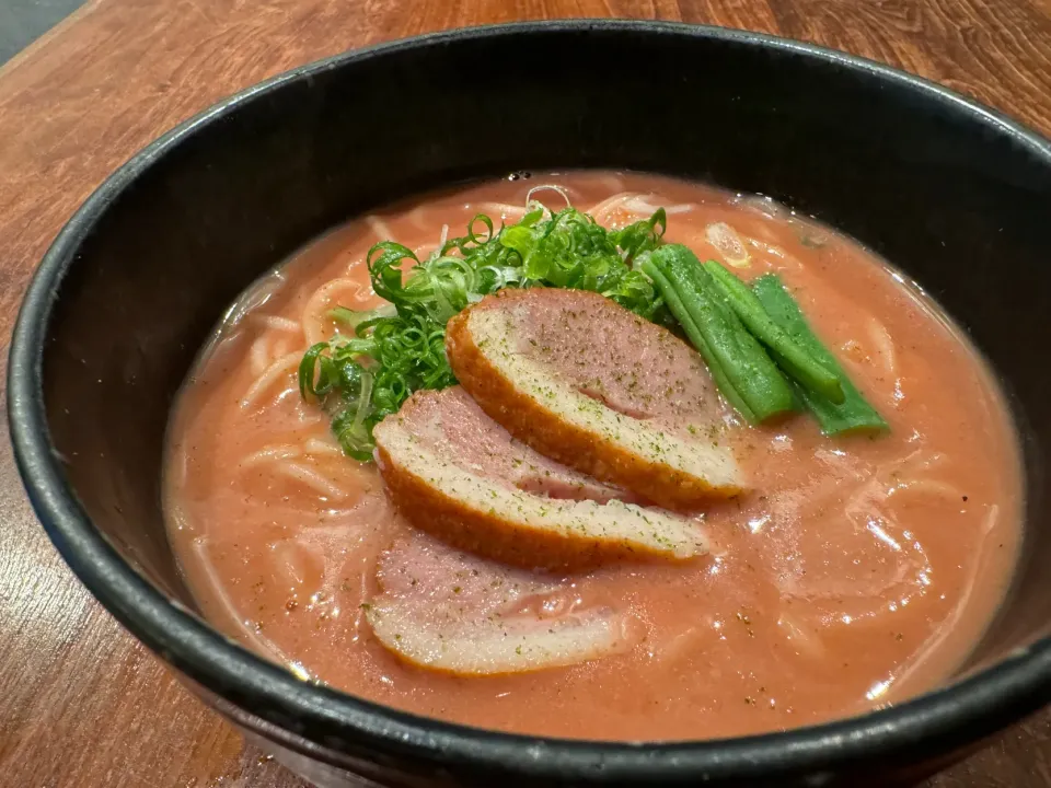 カボチャとビーツのポタージュ温めん|半田手延べそうめんの店 阿波や壱兆さん