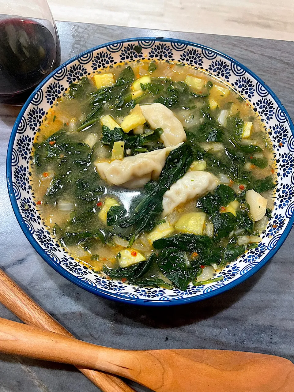 Miso Ginger Chicken Potsticker Soup 🍲|kateさん