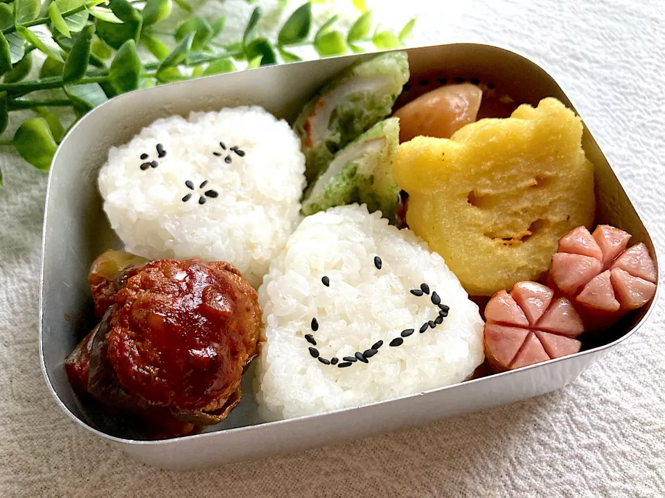 ＊べびたん＊幼稚園お弁当＊ピーマンの肉詰め🫑＊|＊抹茶＊さん