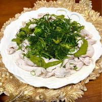 鶏むね肉しゃぶしゃぶ🥦ブロッコリージェノベーゼソース