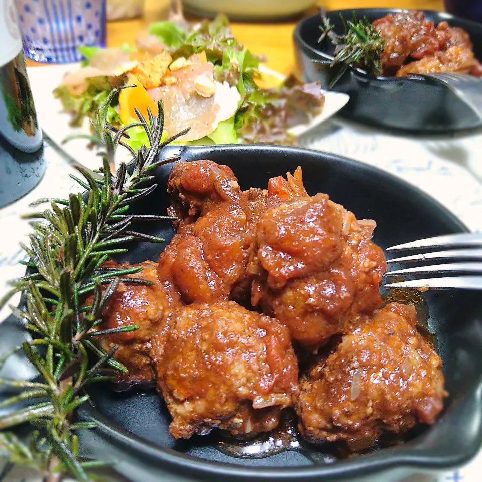 ミートボールのトマト煮込み🍷|とまと🍅さん