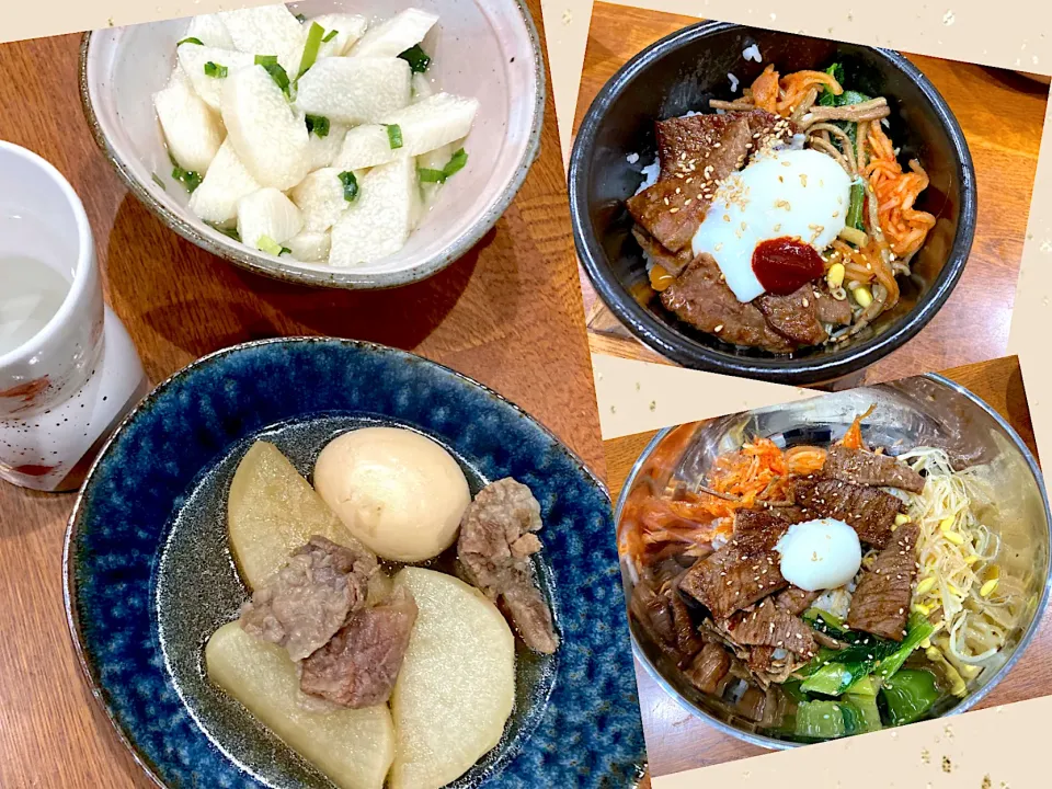 Snapdishの料理写真:食べたいもの　並べた晩ご飯|sakuramochiさん