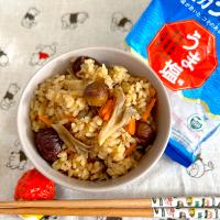 塩カンロ飴でむき甘栗の簡単栗ご飯