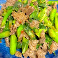 stir-fried beef with choy sam|chloeさん