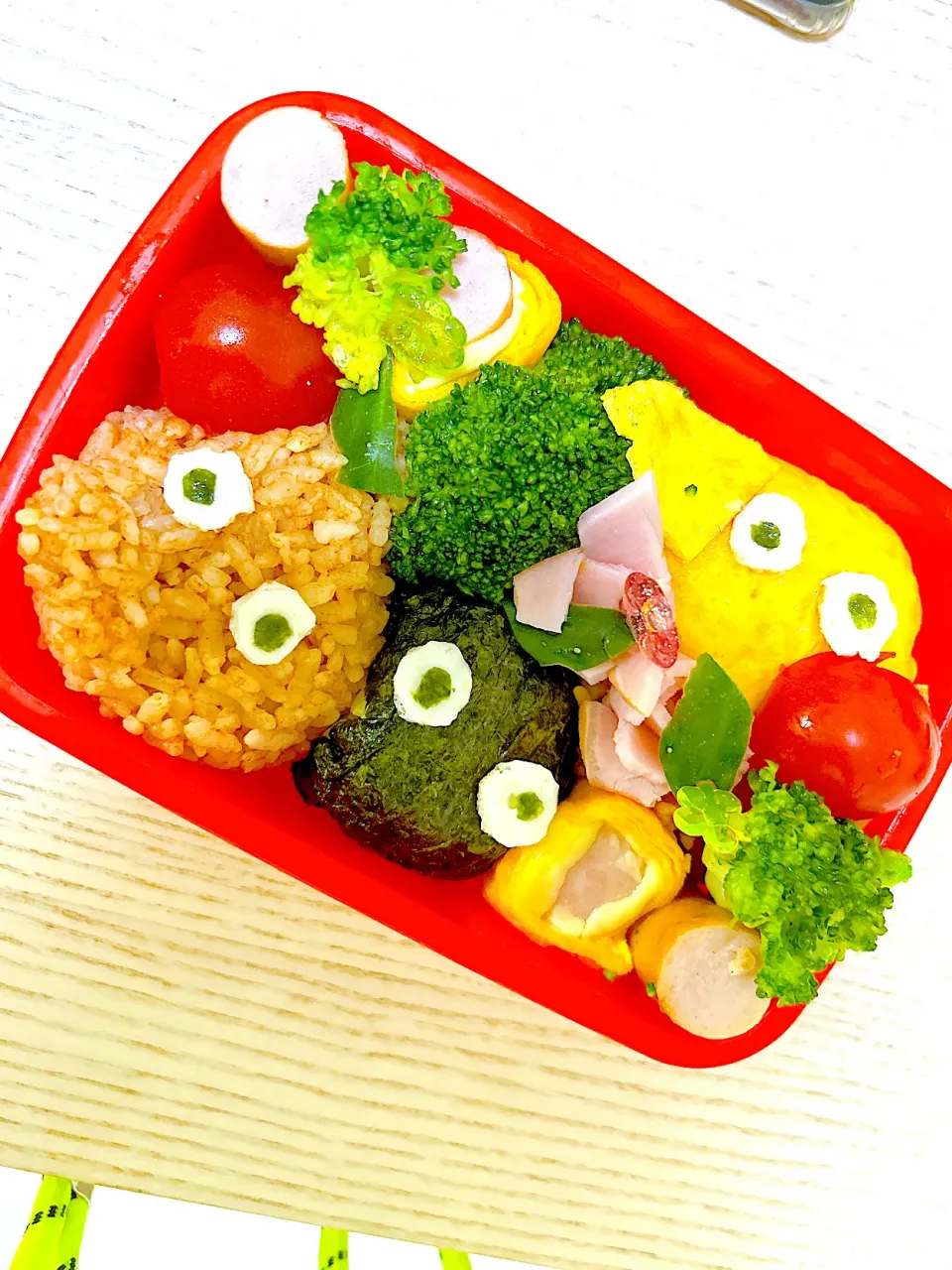 Snapdishの料理写真:☆ピクミンお弁当☆|ぁすかさん