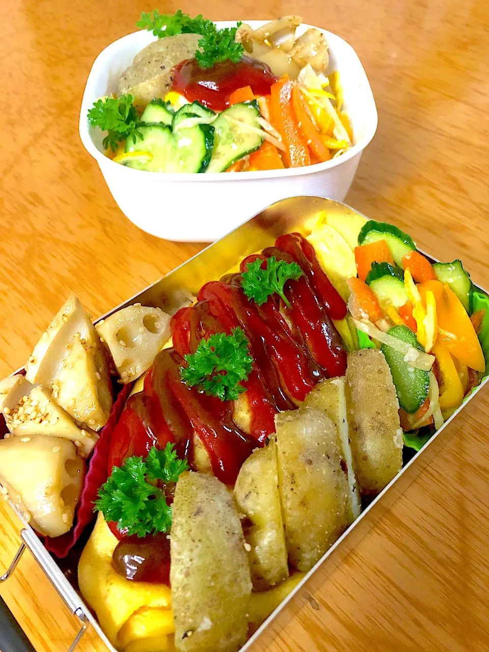 家族お弁当🍱✌︎(๑˃̶͈̀◡︎˂̶͈́๑)✌︎ ❤️|ふみぃさん