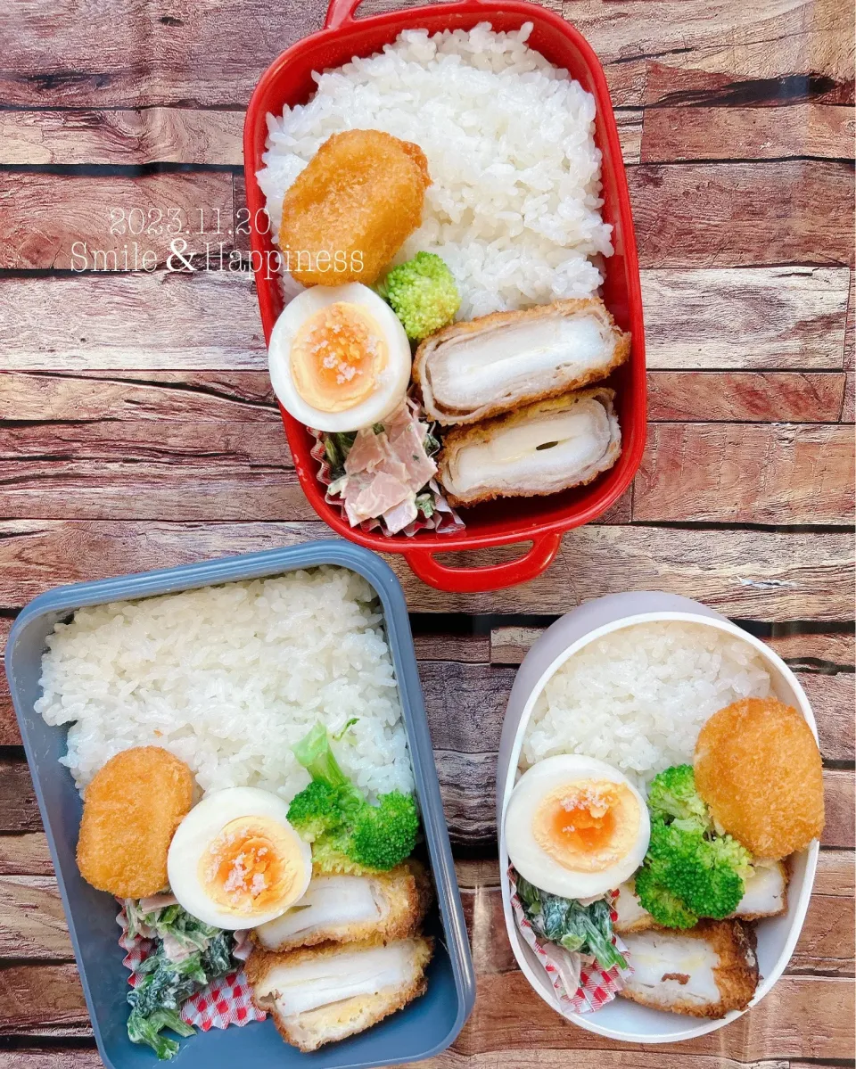 3人弁当😆|Rie Naganoさん