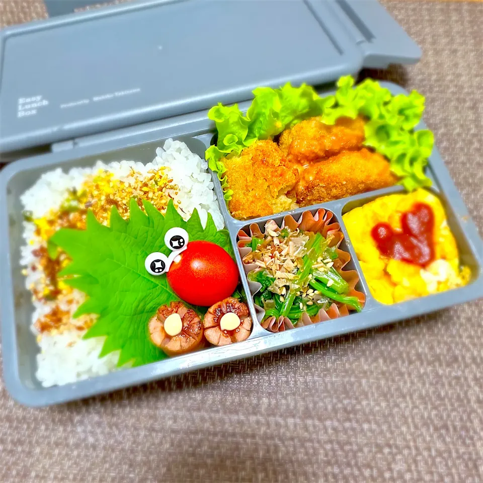 LJK弁当🍱〜コロッケ・ポテトオムレツ・ほうれん草お浸し・ソーセージ|華恋さん