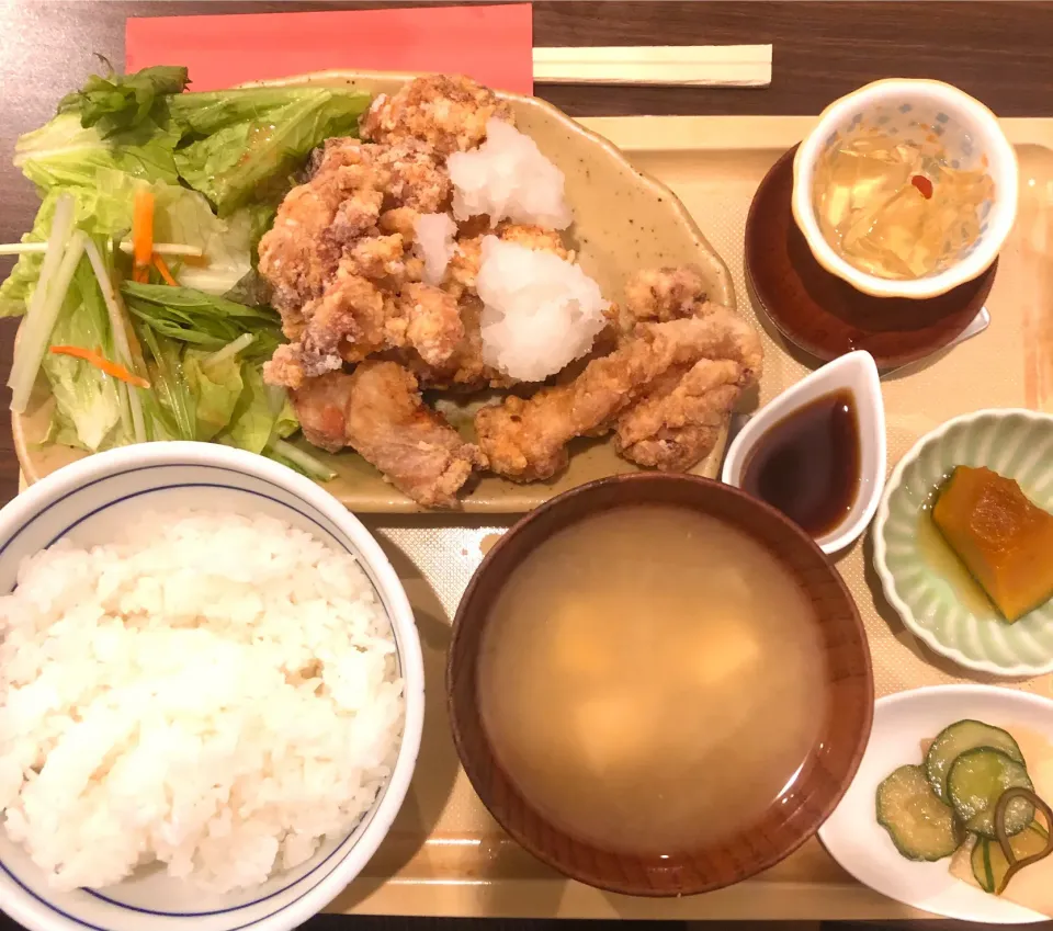 鶏の唐揚げ定食|ユキちゃんさん