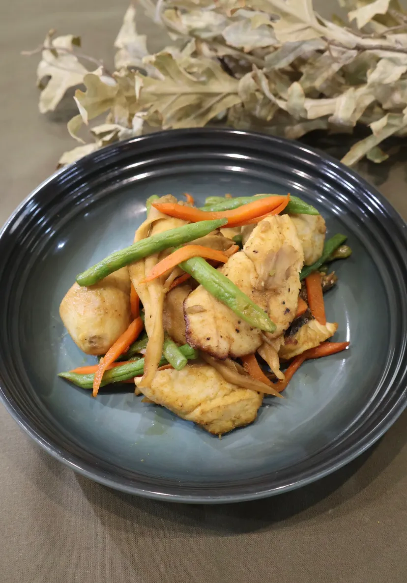 ringonamaさんの料理 鱈🐟のカレー炒め🍂改め鰆🐟のカレー炒め|めいめいさん