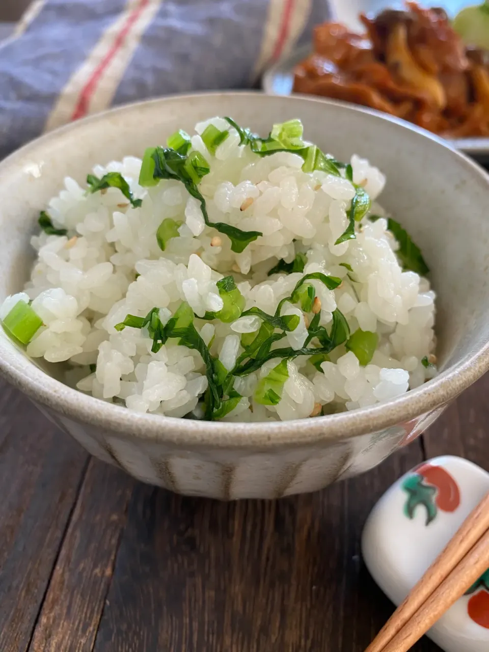 かぶの葉混ぜご飯|ちぐあささん