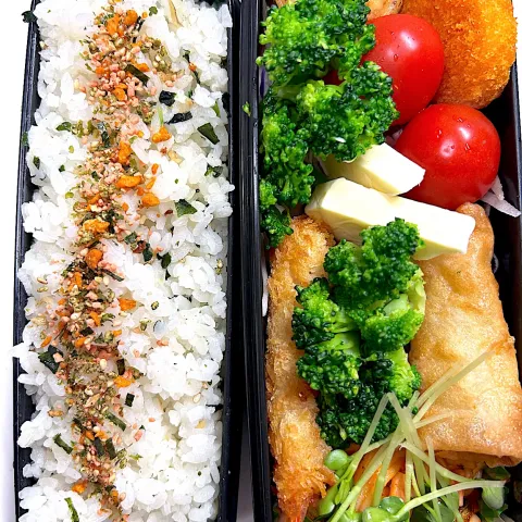 「レモンとバジルのチキン香り揚げ」を使ってみたSnapdishの料理・レシピ写真:今日のお弁当🍱です