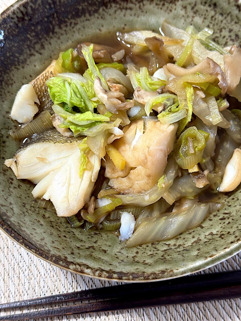 鱈と白菜の蒸し物