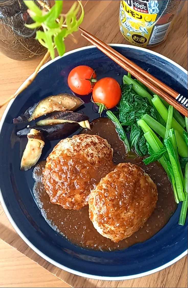 豚と豆腐のﾊﾝﾊﾞｰｸﾞ|まりおさん