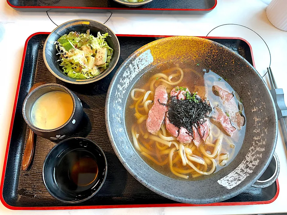 Snapdishの料理写真:Angus karubi udon in soup|skyblueさん