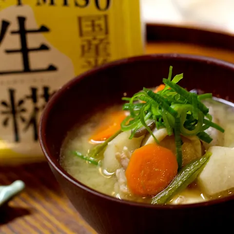 「CRAFT MISO 生糀 650g」を使ってみたSnapdishの料理・レシピ写真:長芋入り豚汁