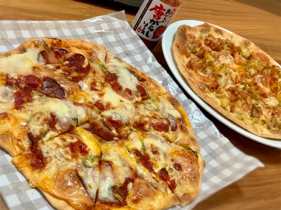 手作りピザ生地でピザパーティー🍕|ふくすけ食堂さん