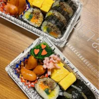 Snapdishの料理写真:#キンパ弁当|ぴじりさん