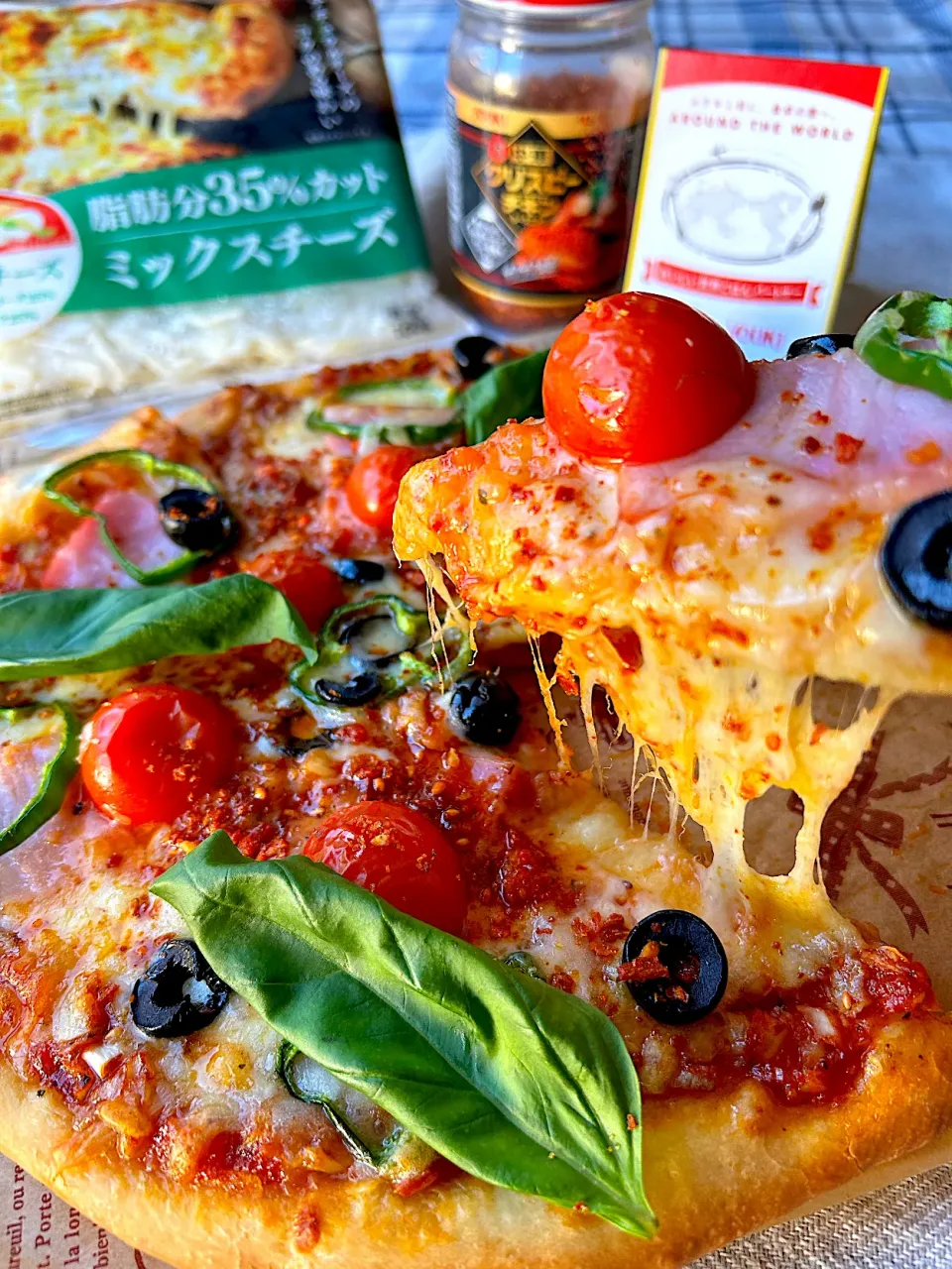 【ユウキ食品さん💗おいしい世界ごはんパートナー】 ピリとろ☆マルゲリータ|まなまな♡さん