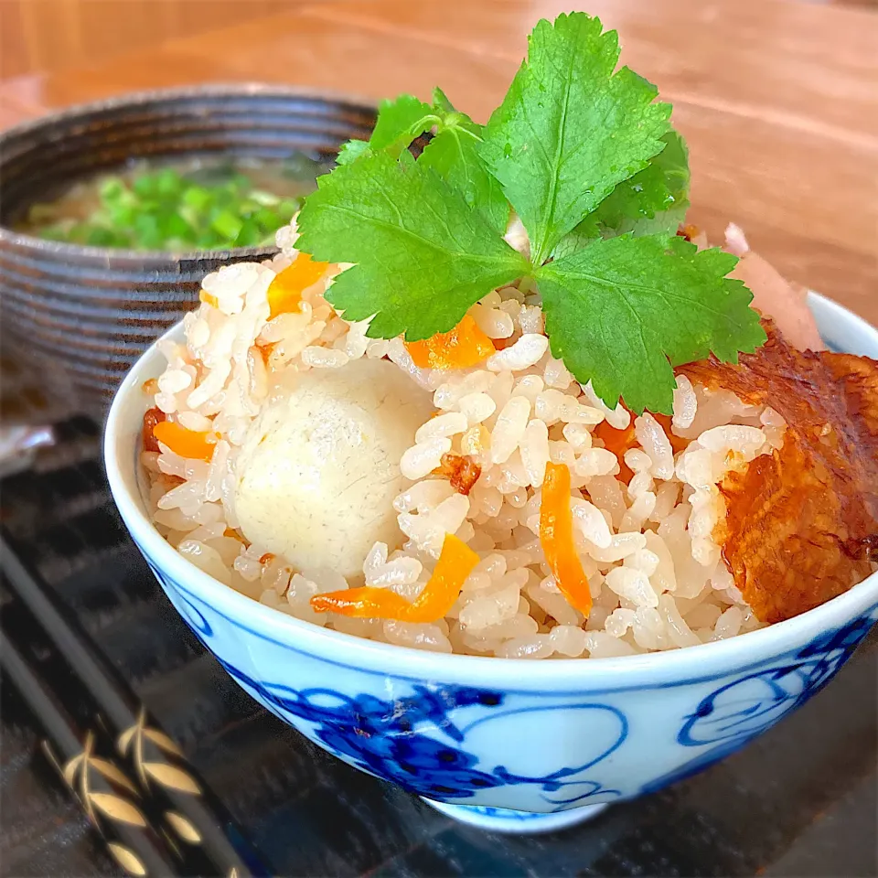 おでんの汁で"里芋の炊き込みご飯"|みずほさん