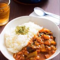 水いらず！トマトジュースなすカレーのレシピ