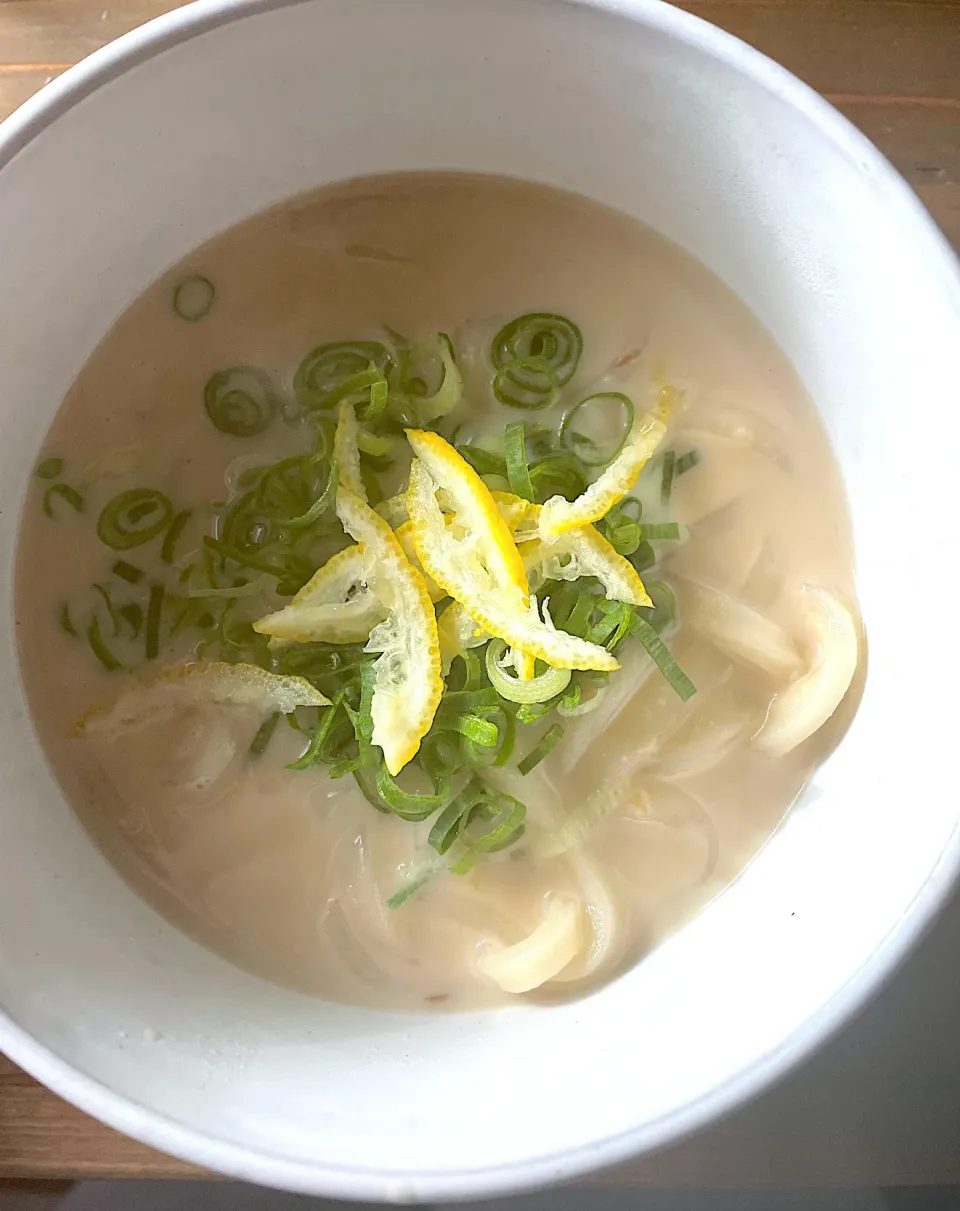 柚子薫米麹、味噌うどん|るりさん