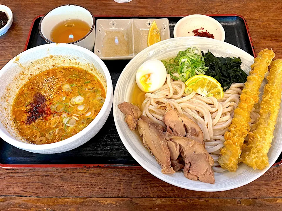 鞍手町『うどん屋 仁』のピリ辛つけ麺セット|Kouji  Kobayashiさん