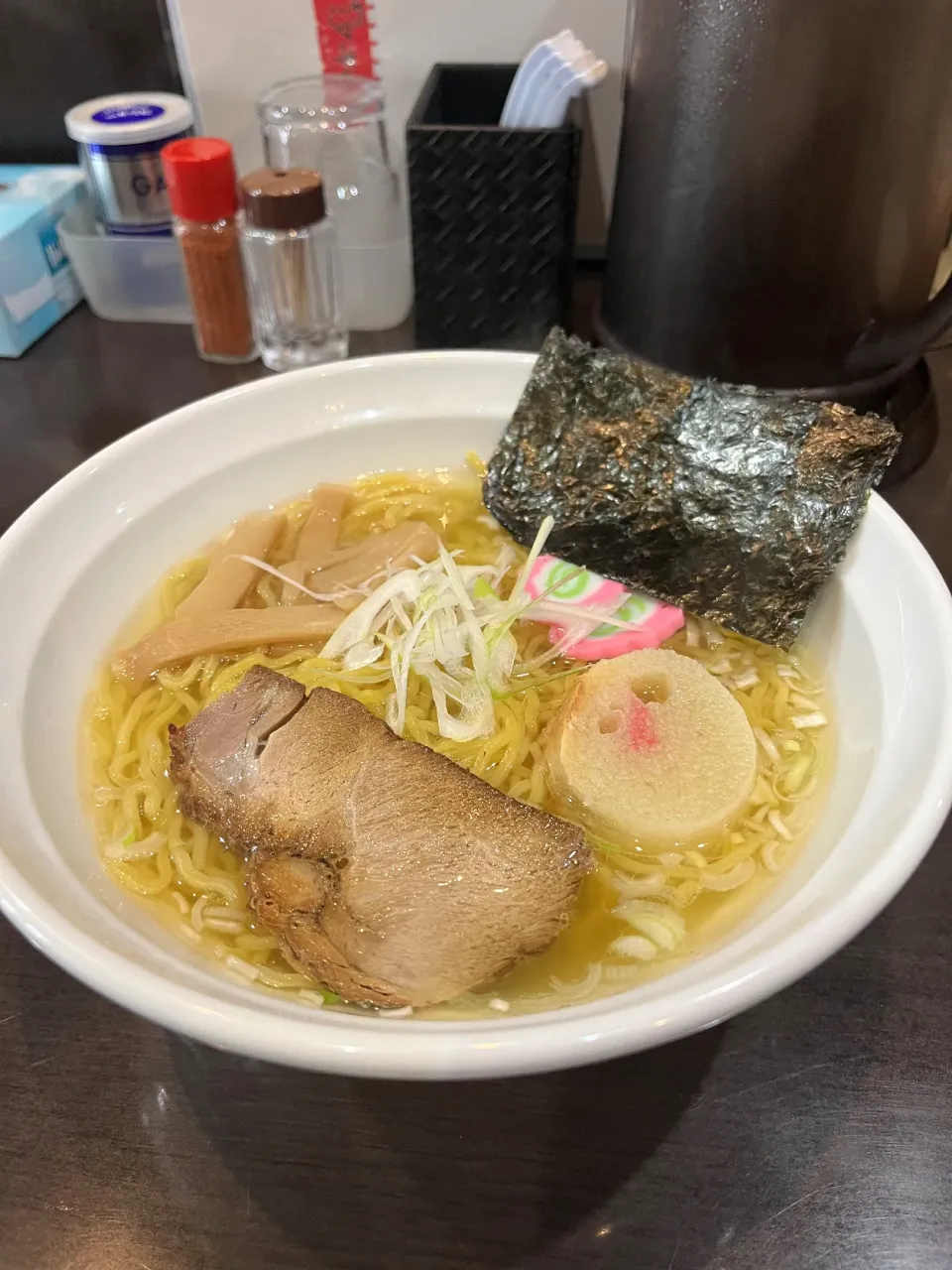 Snapdishの料理写真:今日のお昼ごはん~しおらーめん~|ゆかｕさん