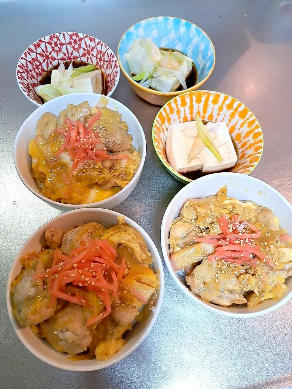 親子丼&湯豆腐|Riapple🍎さん