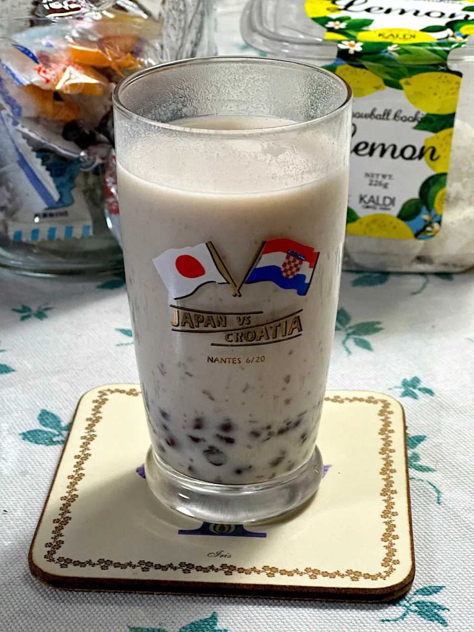 Snapdishの料理写真:米麹ミルクに粒あん|eatさん