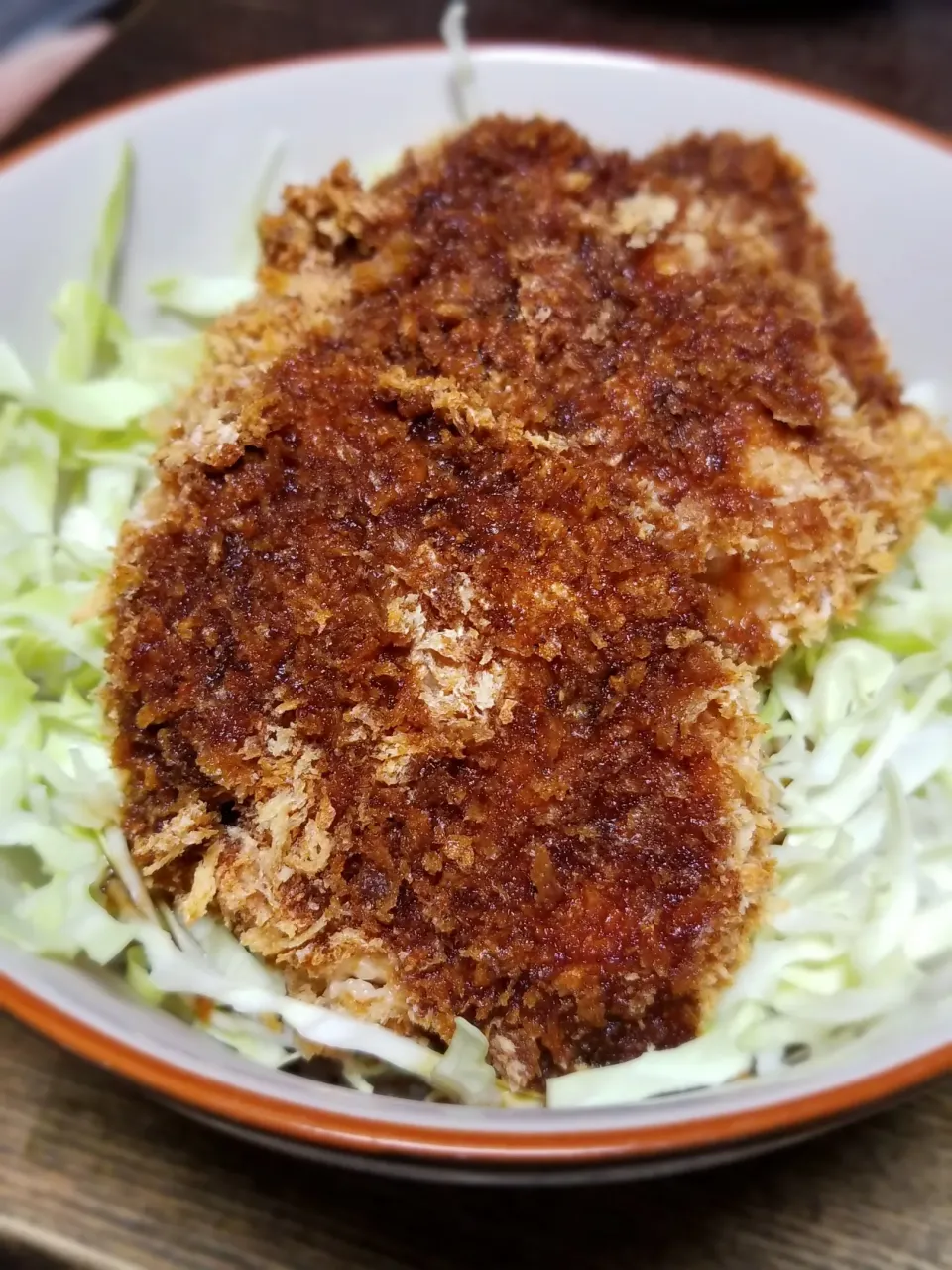 Snapdishの料理写真:パパ作👨揚げないチキンソースカツ丼|ぱんだのままんさん