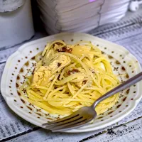 Snapdishの料理写真:ラムレーズンクリームチーズパスタ|s_.tableさん