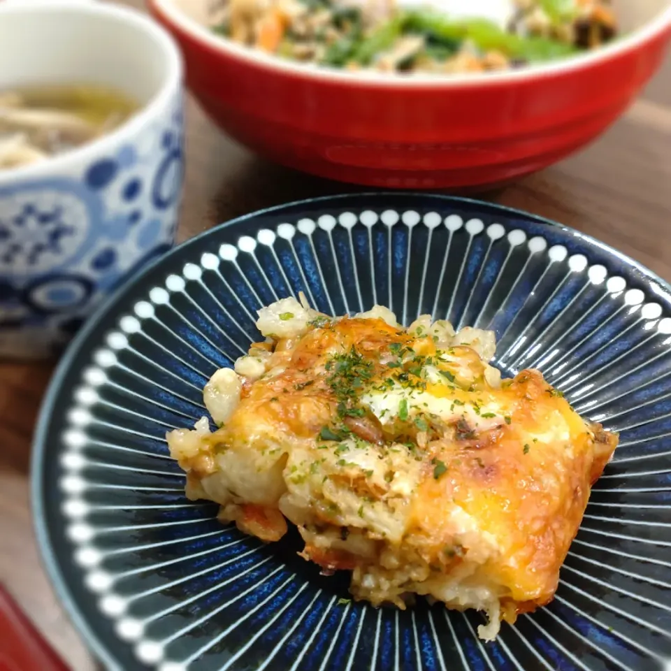 長芋と納豆のチーズグラタン|ゆりちさん