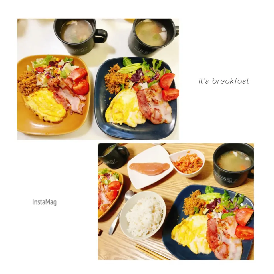 Snapdishの料理写真:本日の朝ごはん。|aki_puさん