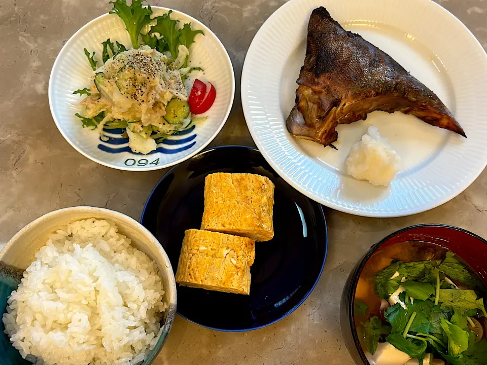 Snapdishの料理写真:油不使用朝ご飯|ガメちゃんさん