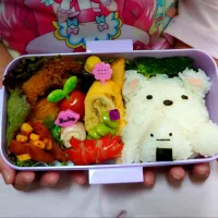 Snapdishの料理写真:🐻すみっこ しろくま おにぎり🍙|うーたんさん