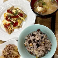 Snapdishの料理写真:息子風邪悪化しないで〜の、朝食💦|ひろこさん