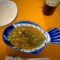 お豆と煮干しのベンガル風カレー