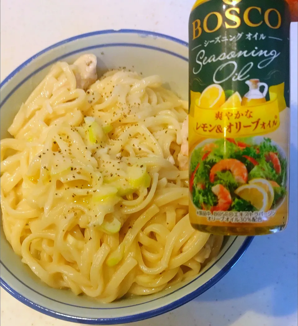 Snapdishの料理写真:☆カルボナーラ風うどん☆|ミッキーさん