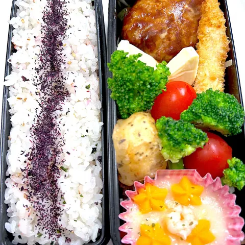 「レモンとバジルのチキン香り揚げ」を使ってみたSnapdishの料理・レシピ写真:今日のお弁当🍱です