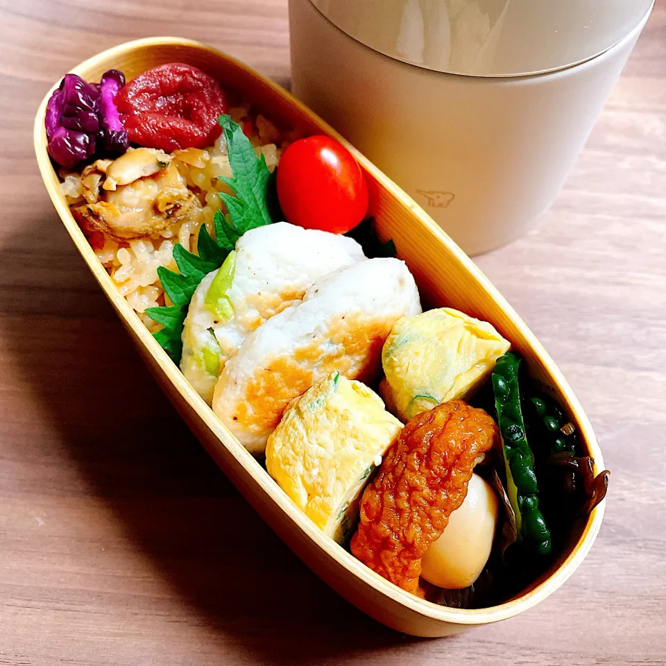 🙂エビと枝豆のはんぺん焼き弁当🙂|Laniさん