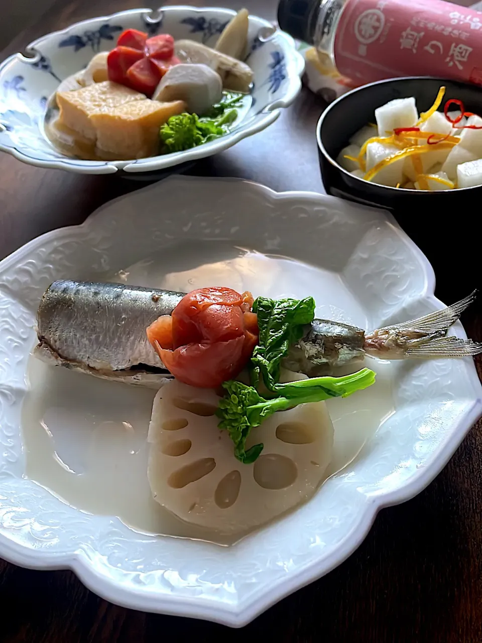 いわしの梅煮で晩ご飯|とんちんさん