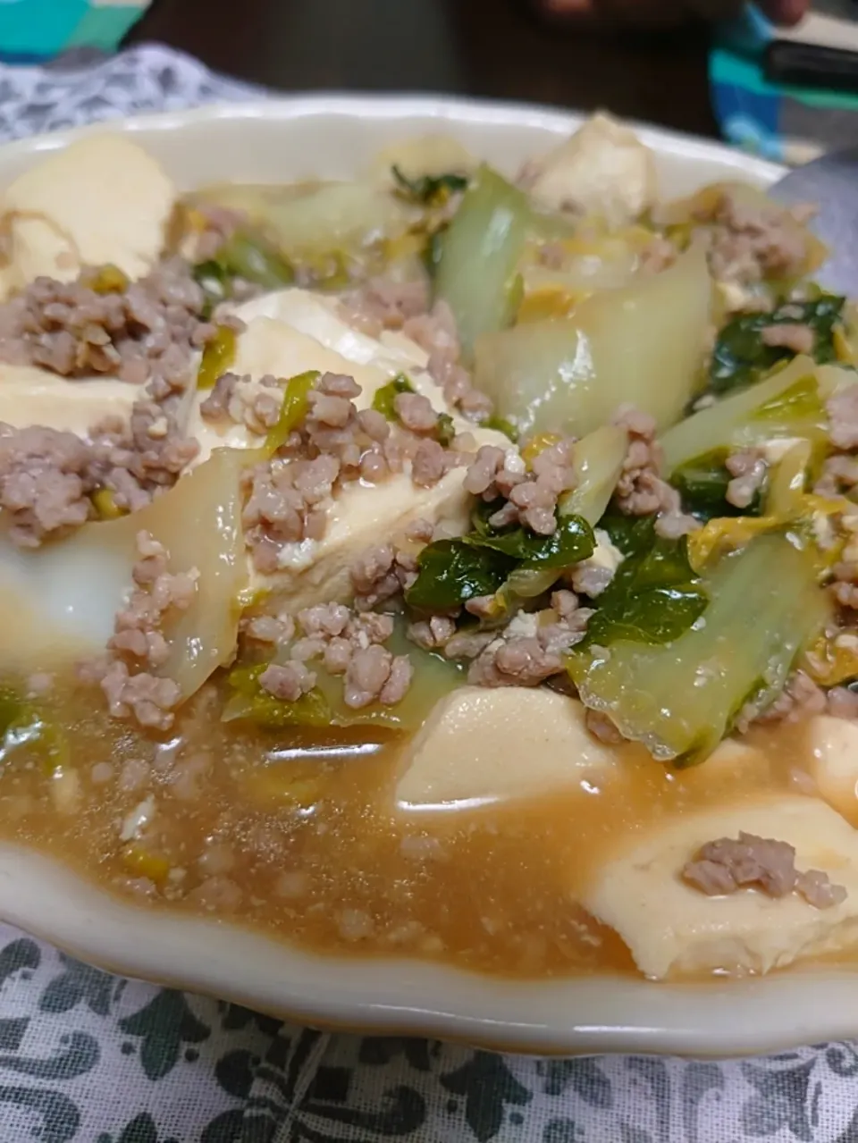 白菜と豆腐のそぼろあんかけ煮|オーリーさん