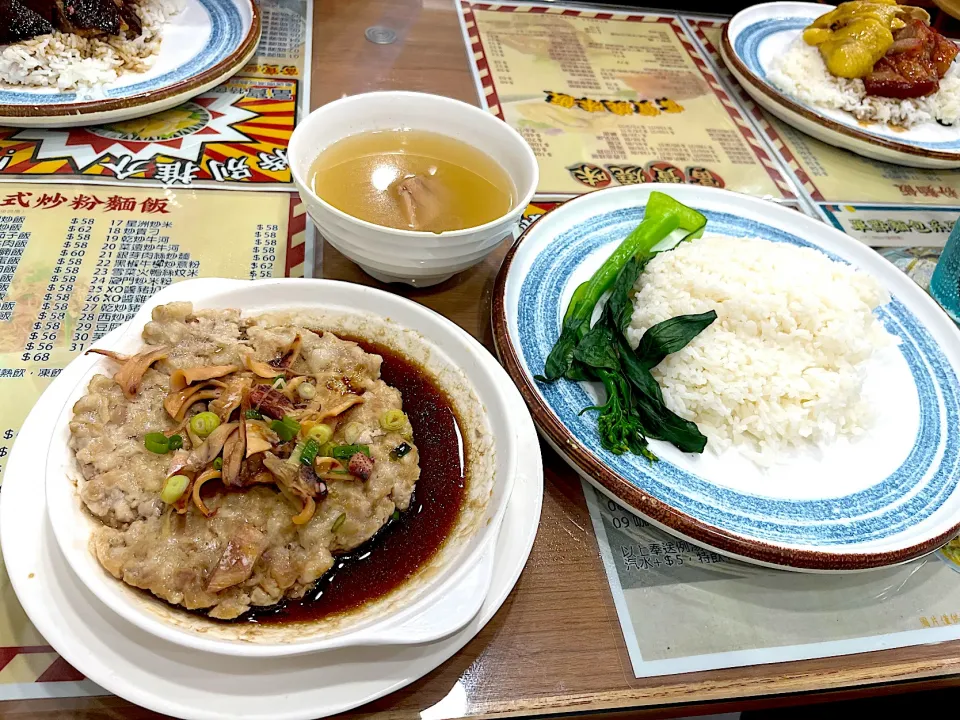 Snapdishの料理写真:章魚肉餅飯|skyblueさん